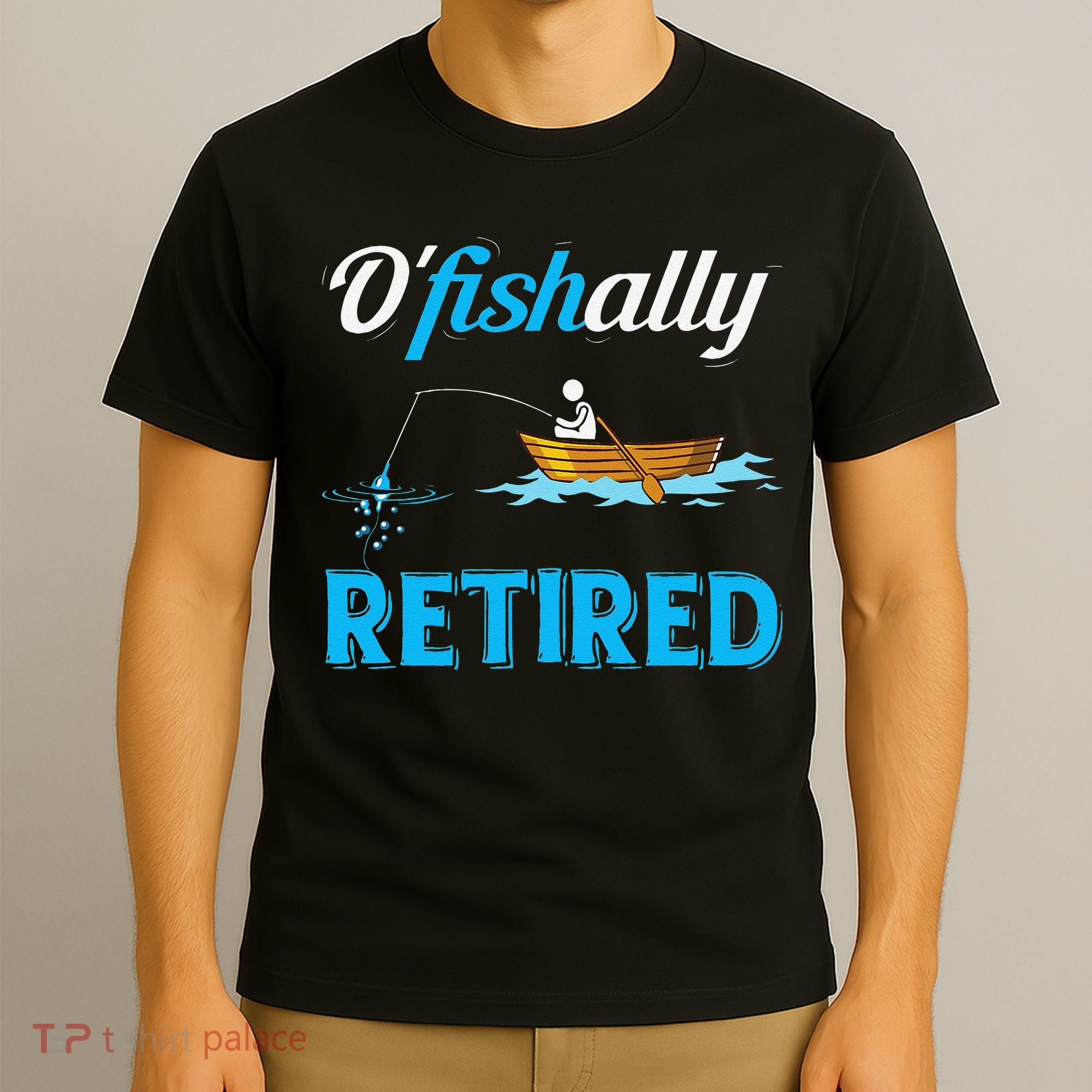 OFishally Retired Funny Fisherman Retirement Gift T-Shirt