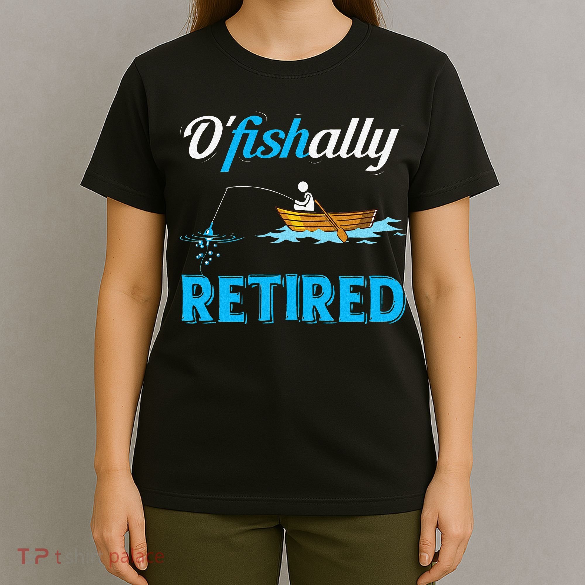 OFishally Retired Funny Fisherman Retirement Gift T-Shirt