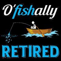 OFishally Retired Funny Fisherman Retirement Gift Button thumb 1