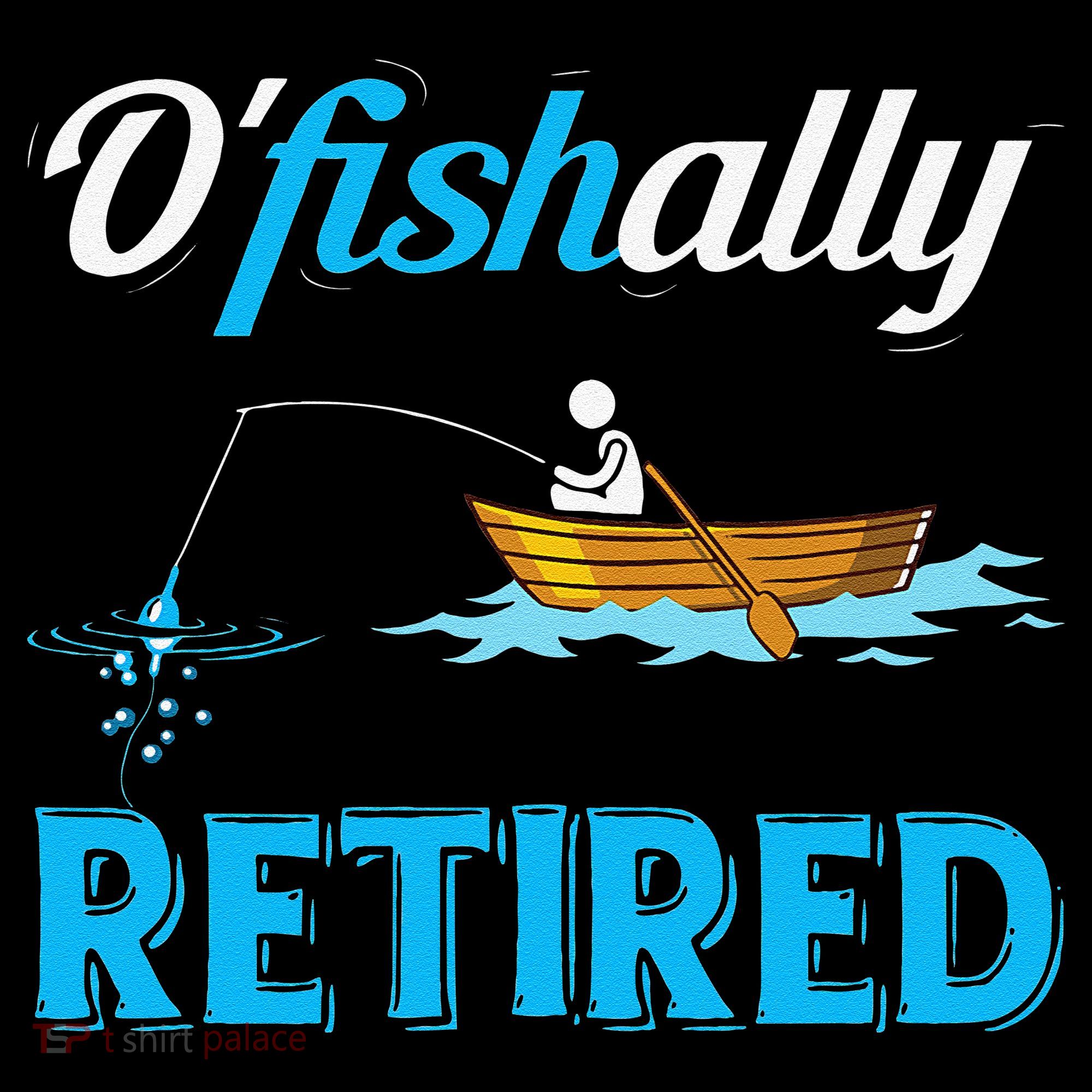 OFishally Retired Funny Fisherman Retirement Gift Bucket Hat