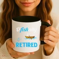 OFishally Retired Funny Fisherman Retirement Gift Coffee Mug thumb 3