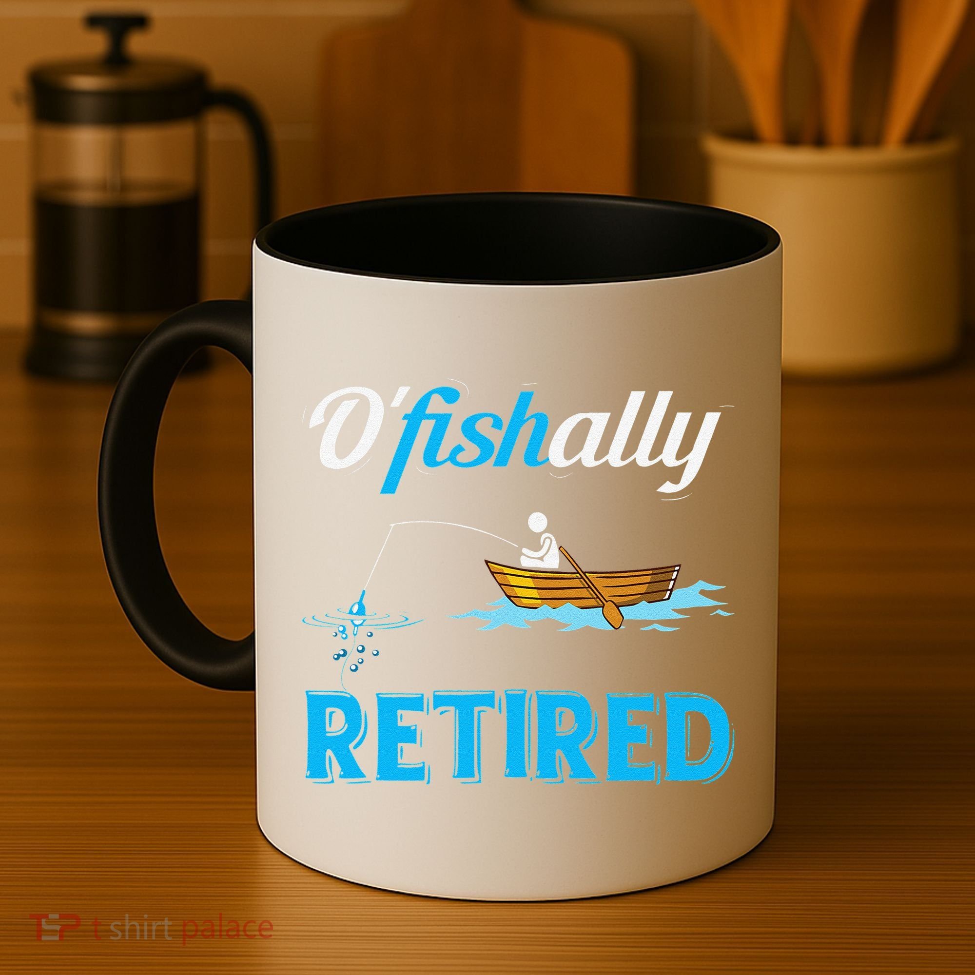 OFishally Retired Funny Fisherman Retirement Gift Coffee Mug