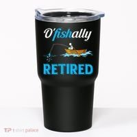 OFishally Retired Funny Fisherman Retirement Gift Tumbler thumb 0