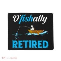 OFishally Retired Funny Fisherman Retirement Gift Mousepad thumb 0
