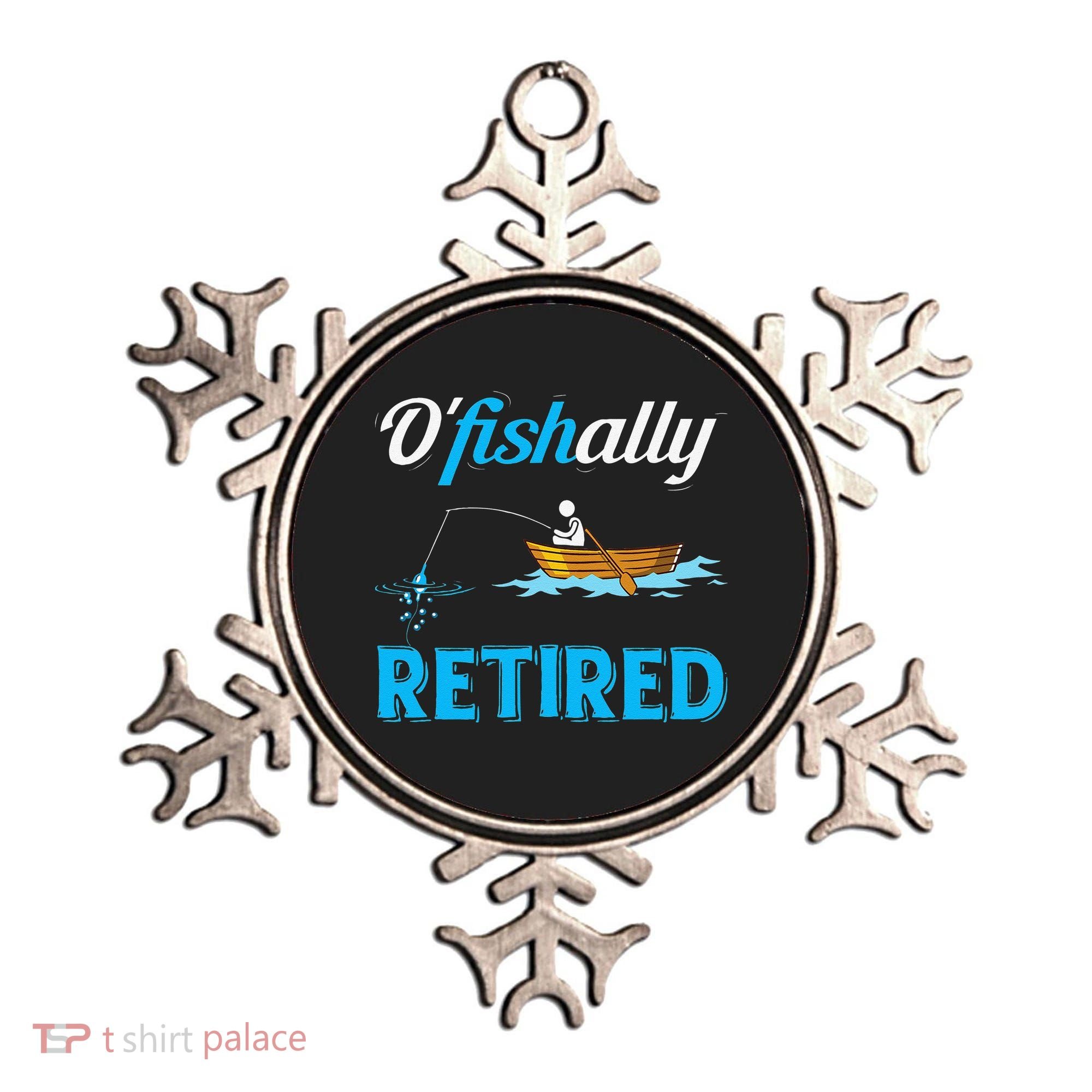 OFishally Retired Funny Fisherman Retirement Gift Ornament