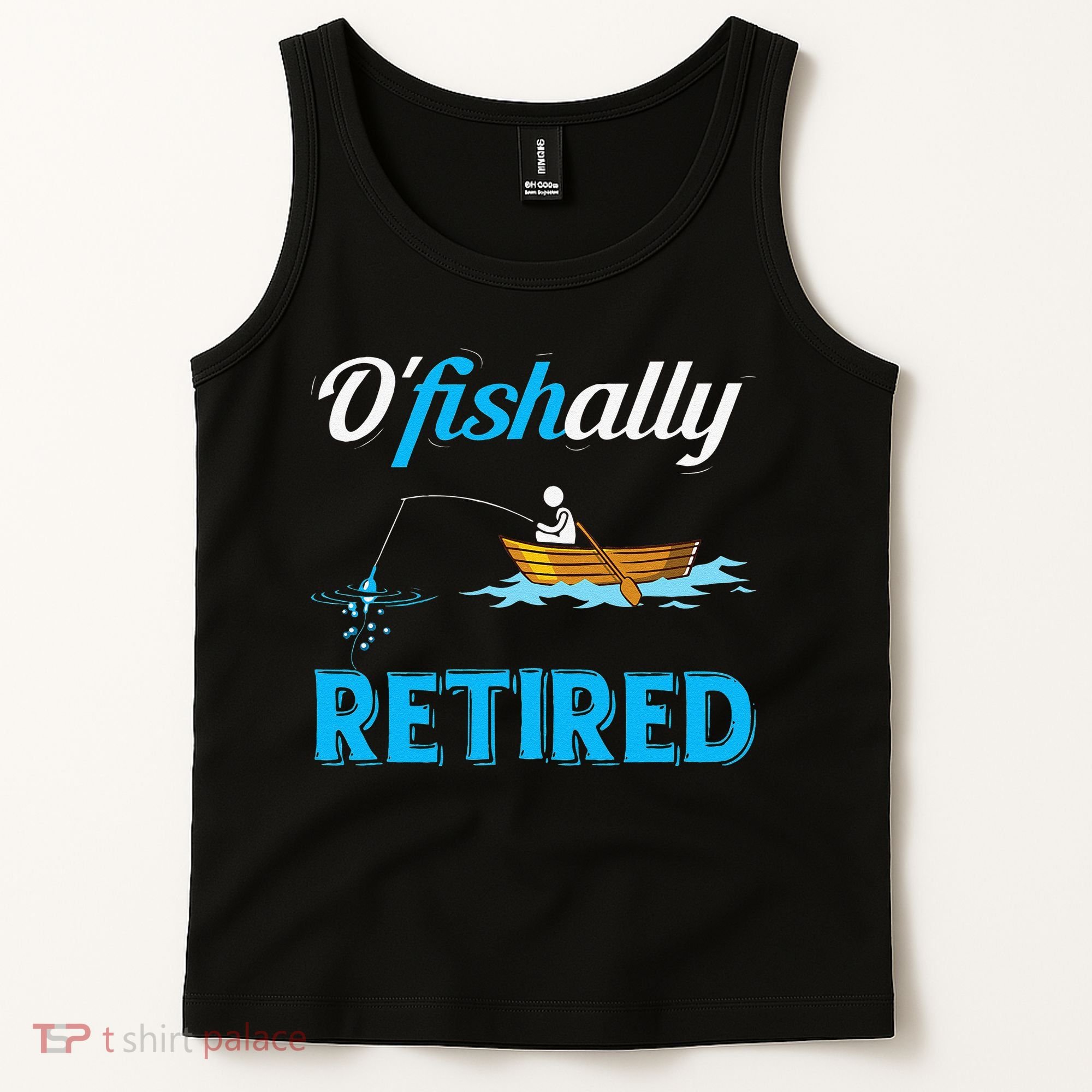 OFishally Retired Funny Fisherman Retirement Gift Tank Top