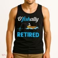 OFishally Retired Funny Fisherman Retirement Gift Tank Top thumb 3