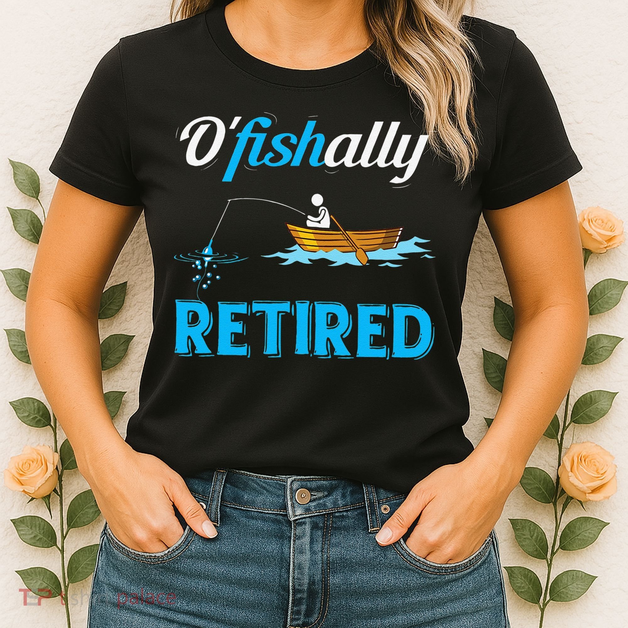 OFishally Retired Funny Fisherman Retirement Gift Women's T-Shirt