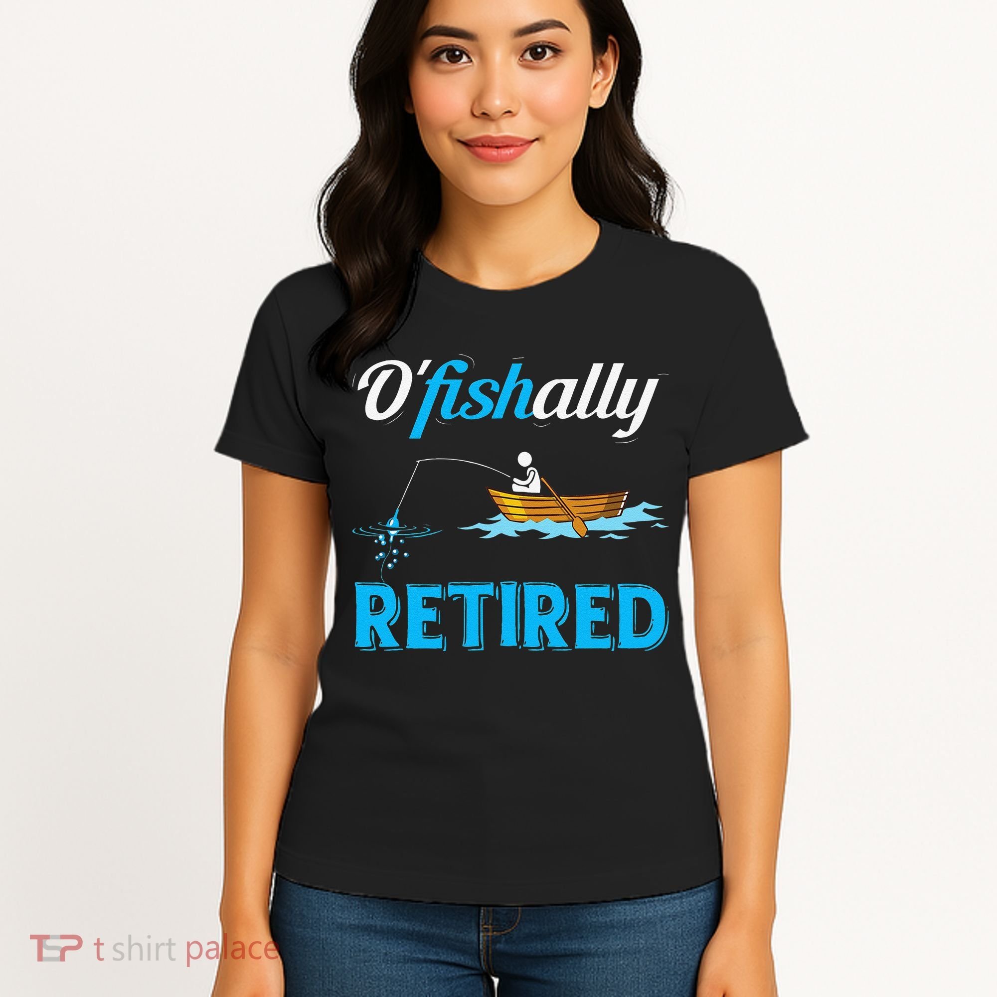 OFishally Retired Funny Fisherman Retirement Gift Women's T-Shirt
