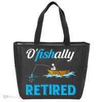 OFishally Retired Funny Fisherman Retirement Gift Tote Bag thumb 0