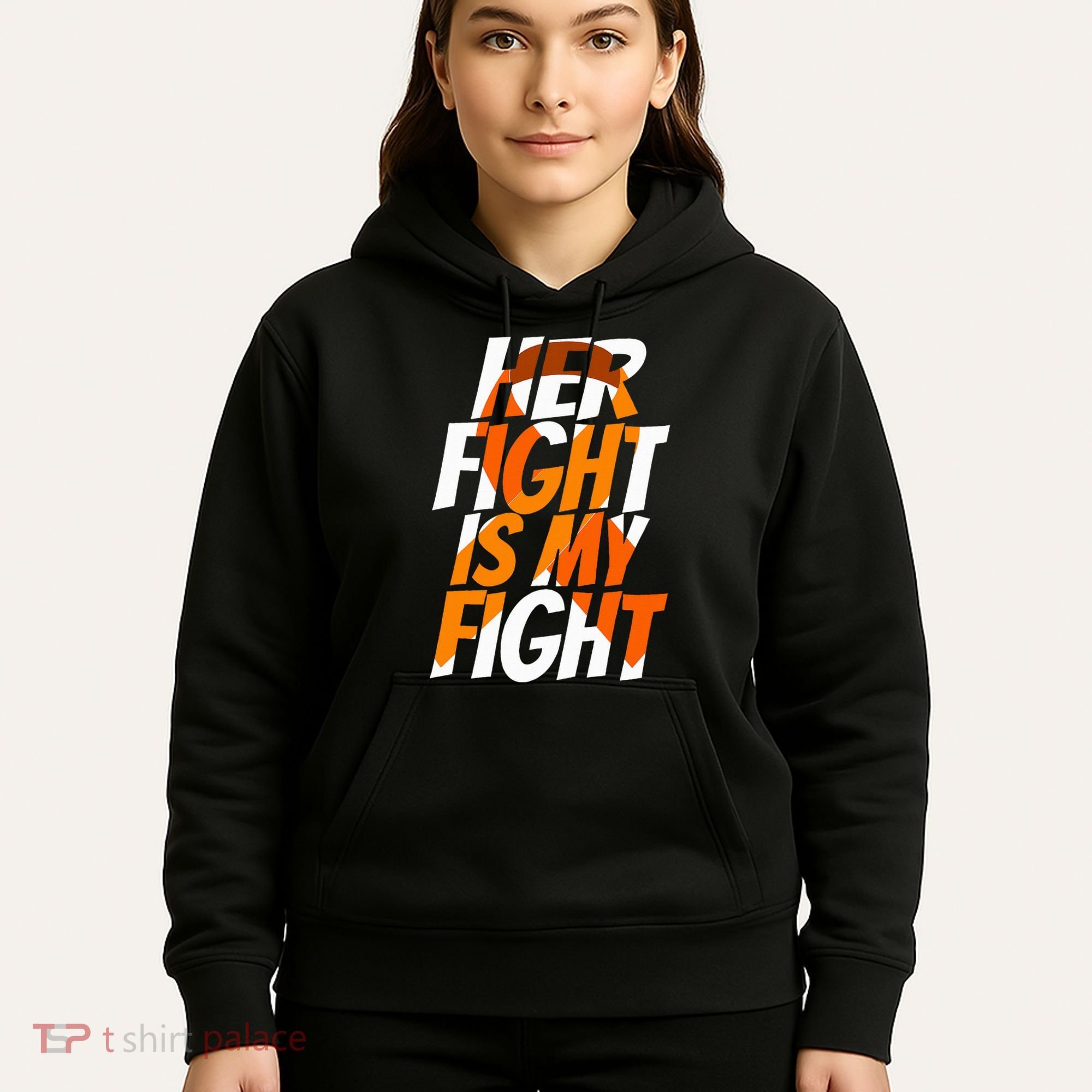 Orange Ribbon for Her Products Leukemia Awareness Hoodie