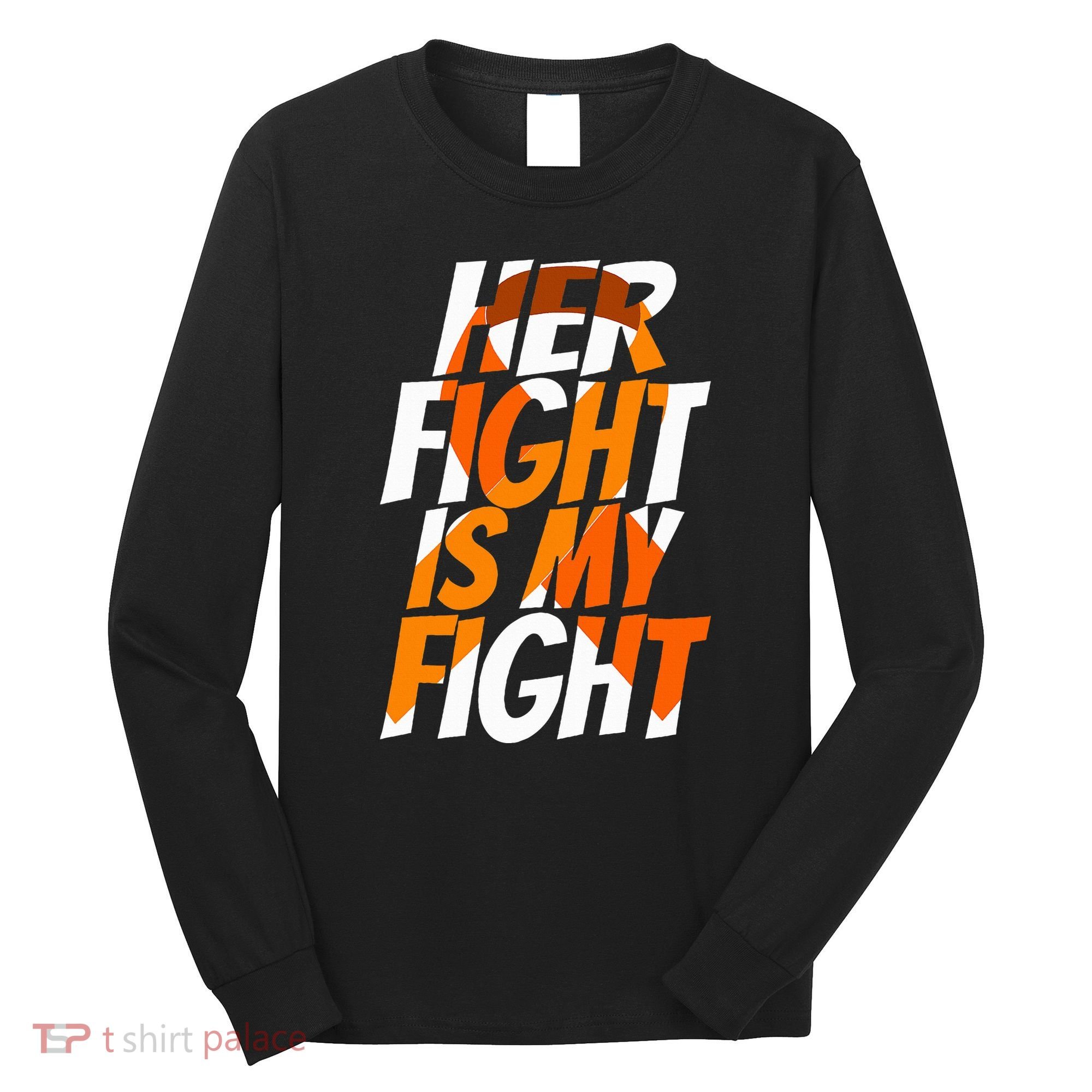 Orange Ribbon for Her Products Leukemia Awareness Long Sleeve Shirt