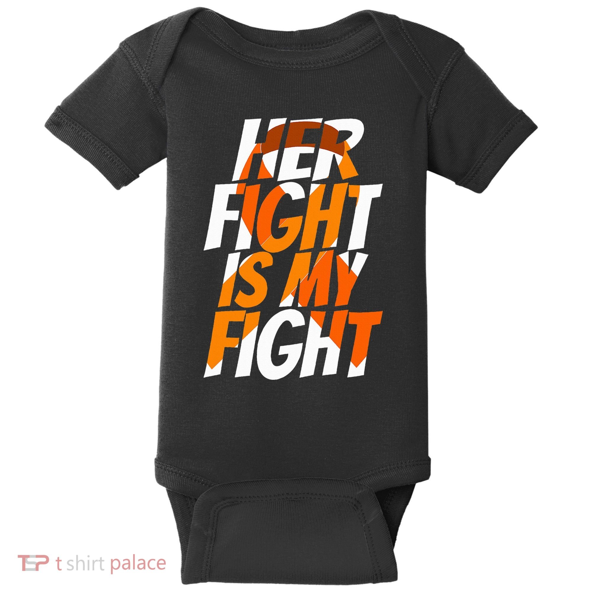 Orange Ribbon for Her Products Leukemia Awareness Baby Bodysuit