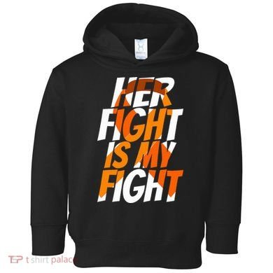 Orange Ribbon for Her Products Leukemia Awareness Toddler Hoodie