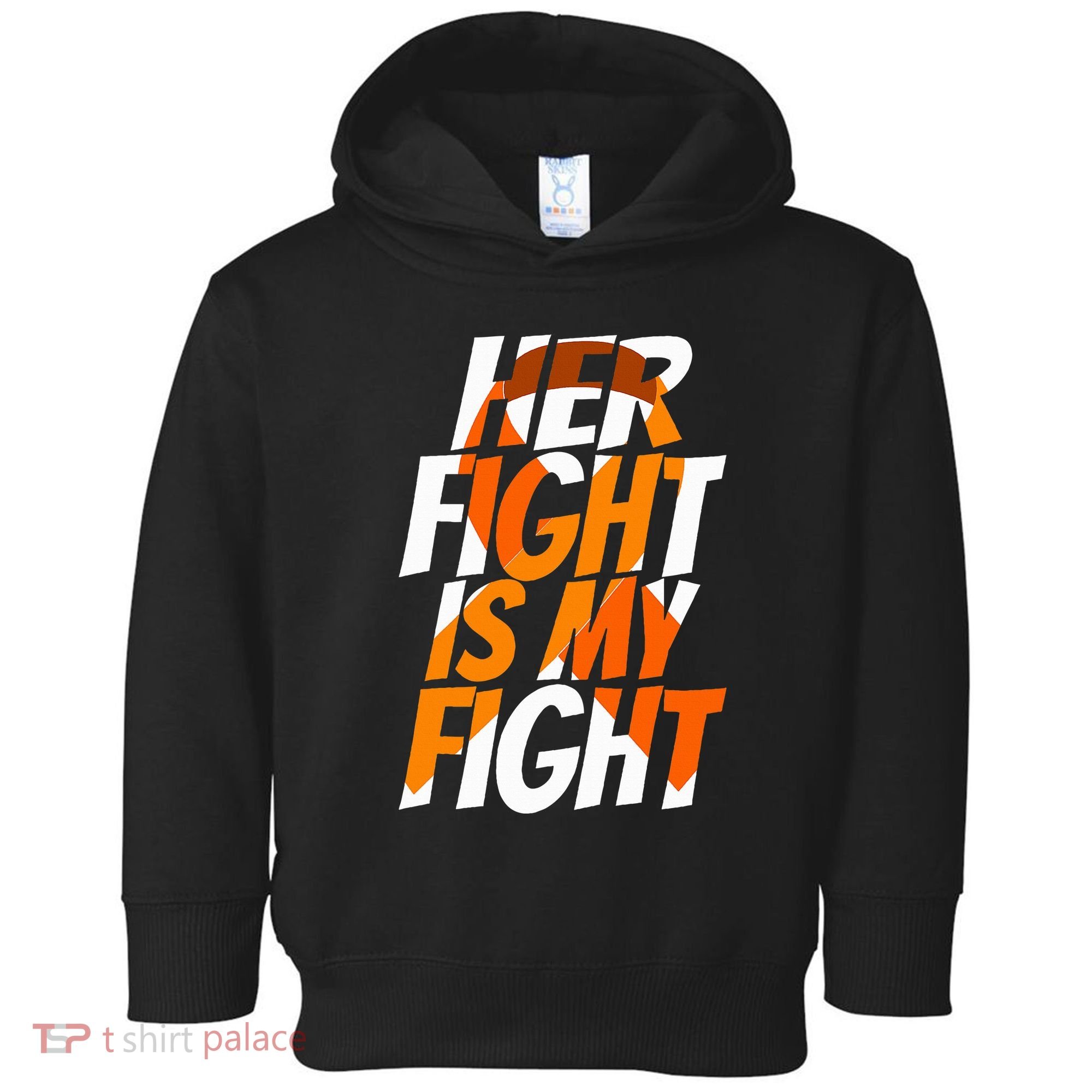 Orange Ribbon for Her Products Leukemia Awareness Toddler Hoodie