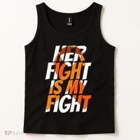 Orange Ribbon for Her Products Leukemia Awareness Tank Top thumb 2