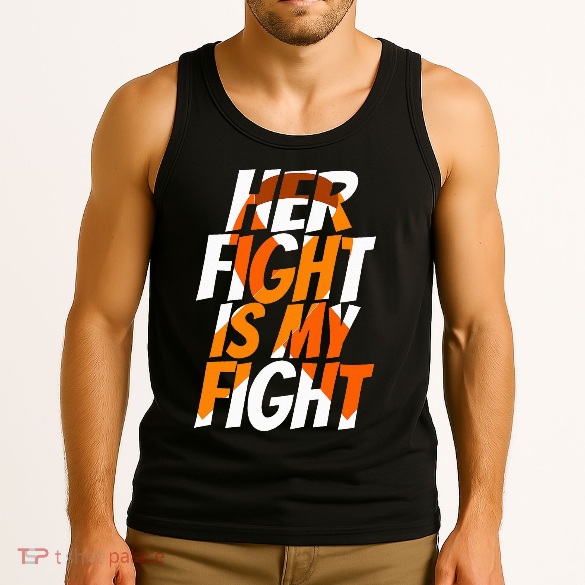Orange Ribbon for Her Products Leukemia Awareness Tank Top