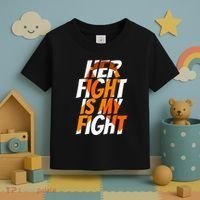 Orange Ribbon for Her Products Leukemia Awareness Toddler T-Shirt thumb 3