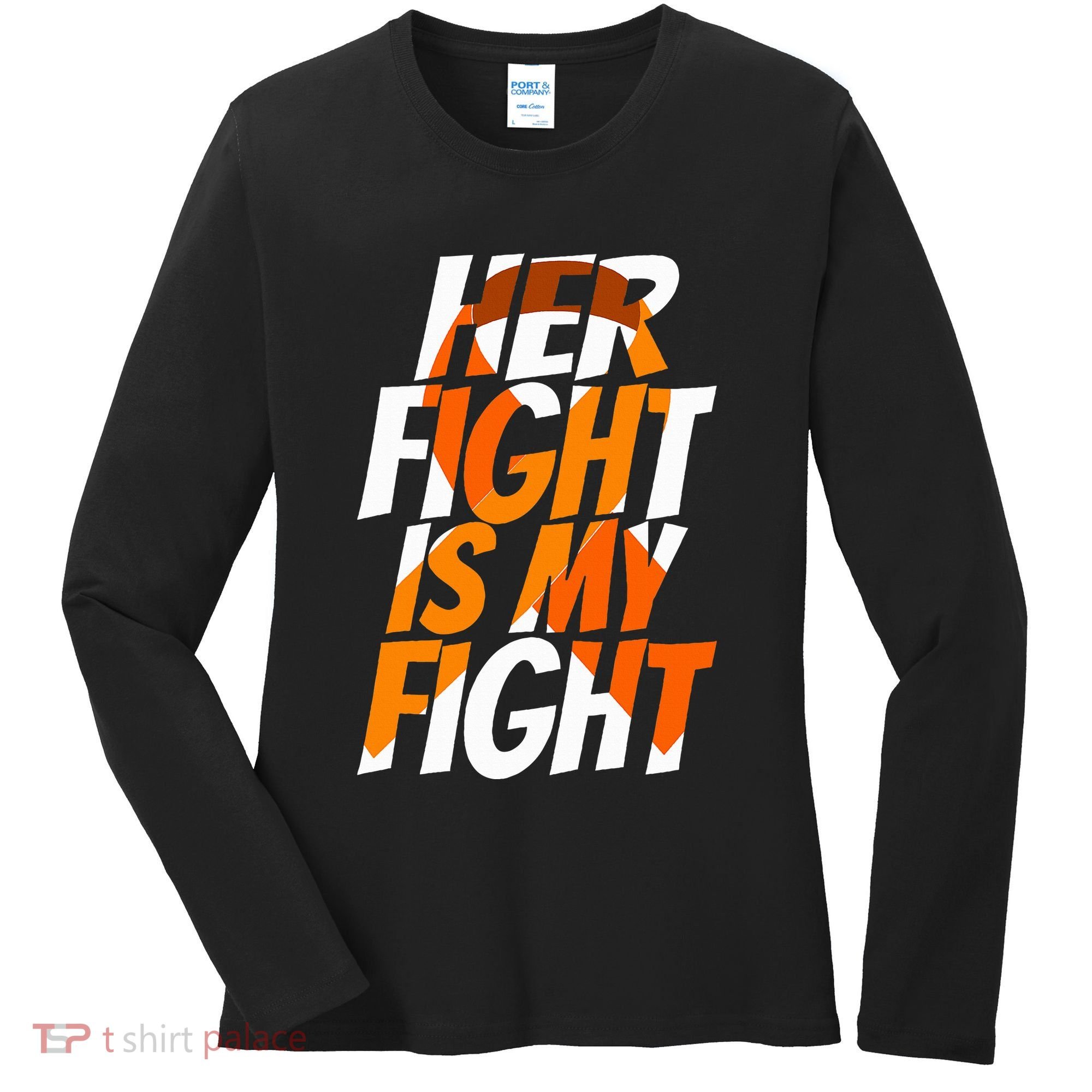 Orange Ribbon for Her Products Leukemia Awareness Women's Long Sleeve Shirt