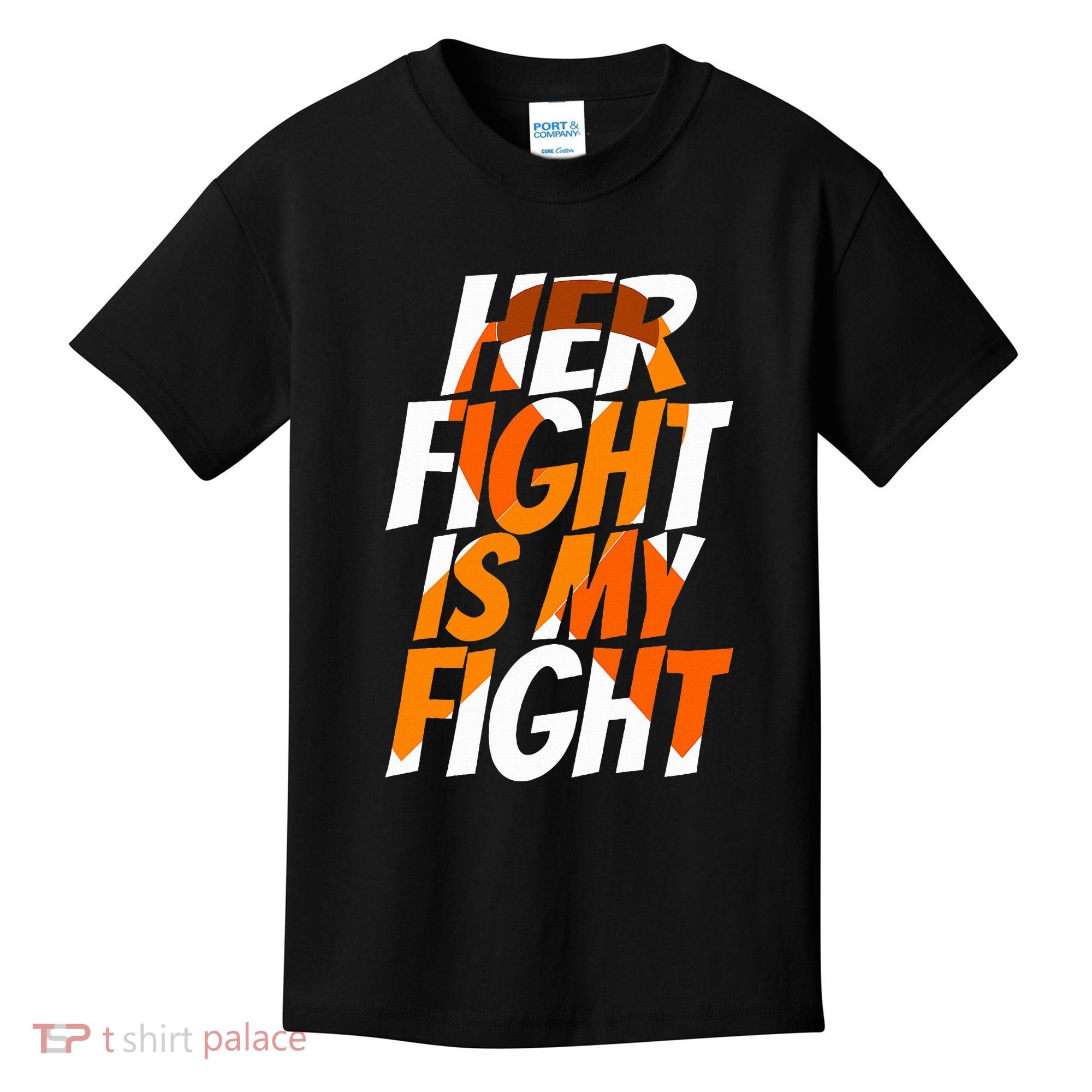 Orange Ribbon for Her Products Leukemia Awareness Kids T-Shirt