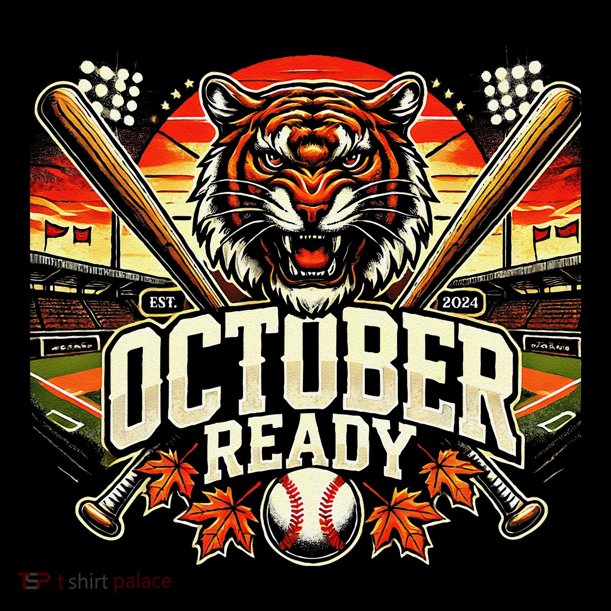 October Ready Funny For Ready Tiger Button