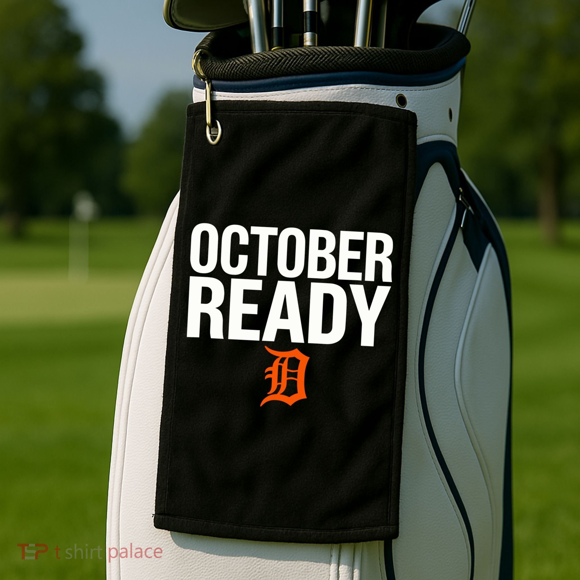 October Ready Funny Golf Towel