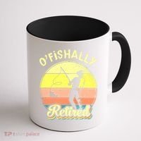 Ofishally Retired Fishing Retirement Coffee Mug thumb 1