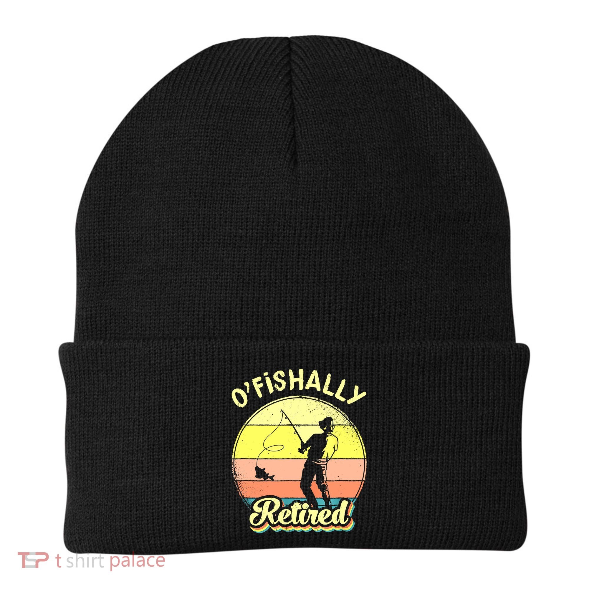 Ofishally Retired Fishing Retirement Beanie
