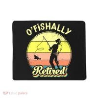 Ofishally Retired Fishing Retirement Mousepad thumb 0