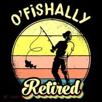 Ofishally Retired Fishing Retirement Ornament thumb 1