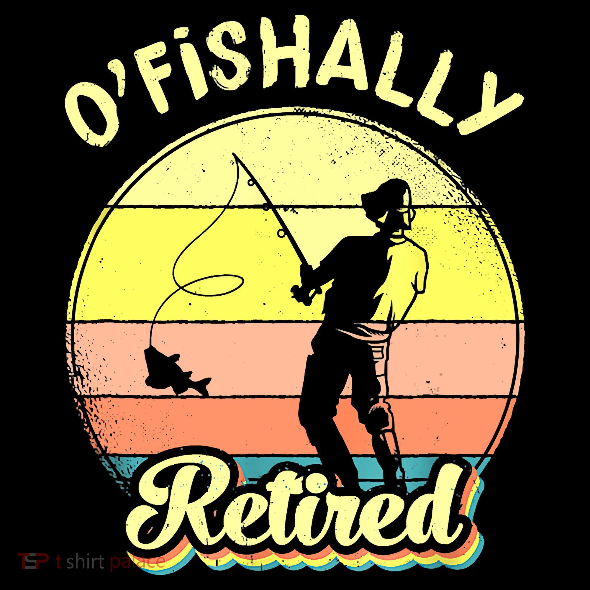 Ofishally Retired Fishing Retirement Ornament