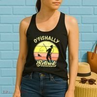 Ofishally Retired Fishing Retirement Women's Tank Top thumb 2