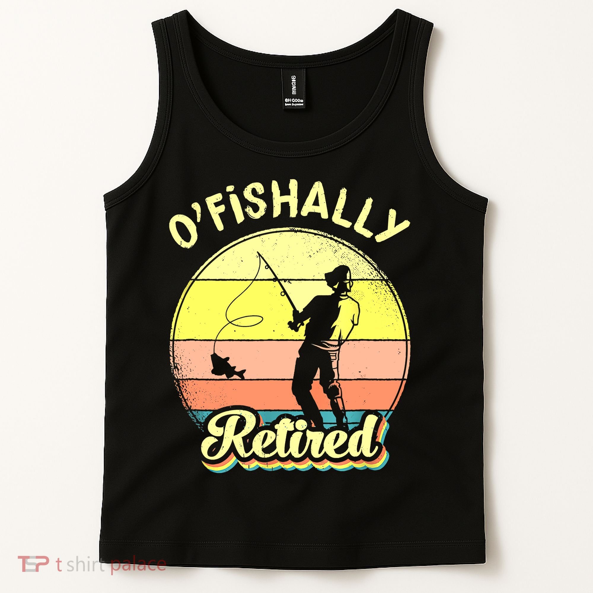 Ofishally Retired Fishing Retirement Tank Top