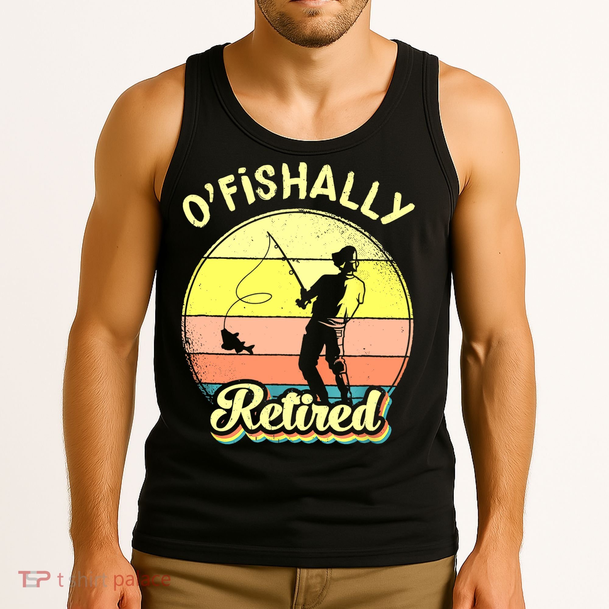 Ofishally Retired Fishing Retirement Tank Top