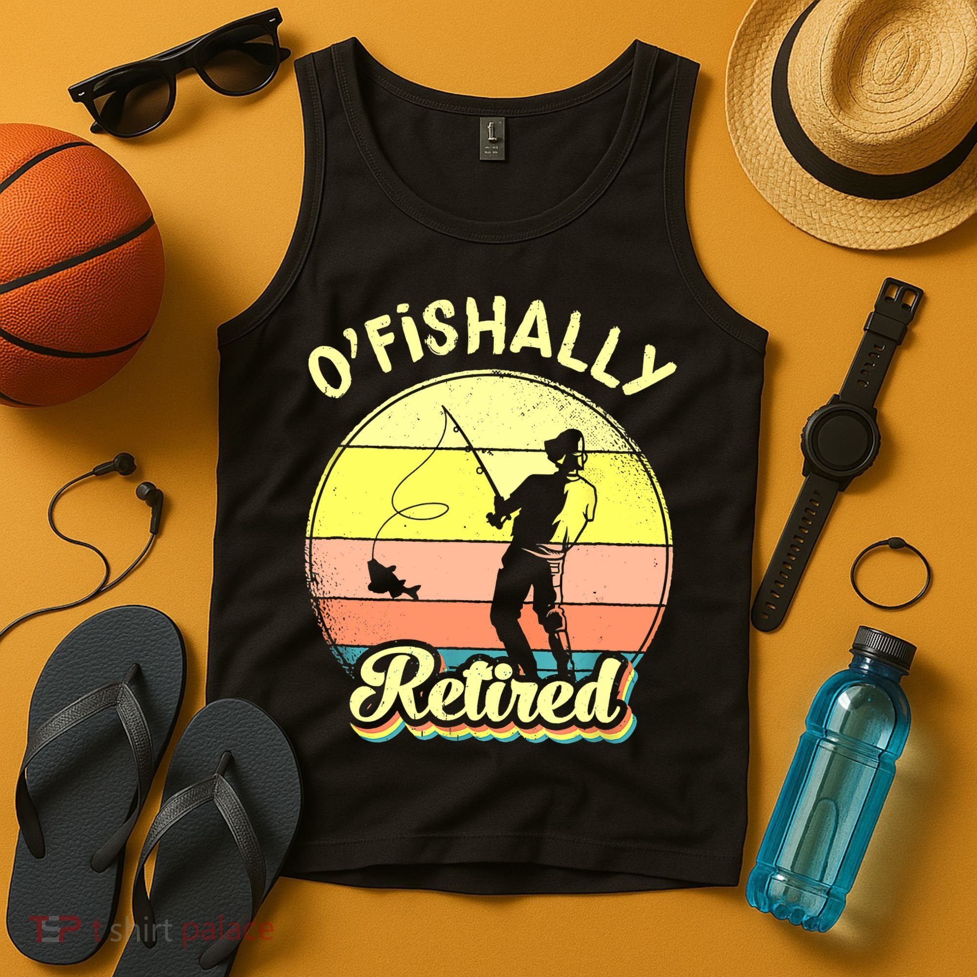 Ofishally Retired Fishing Retirement Tank Top