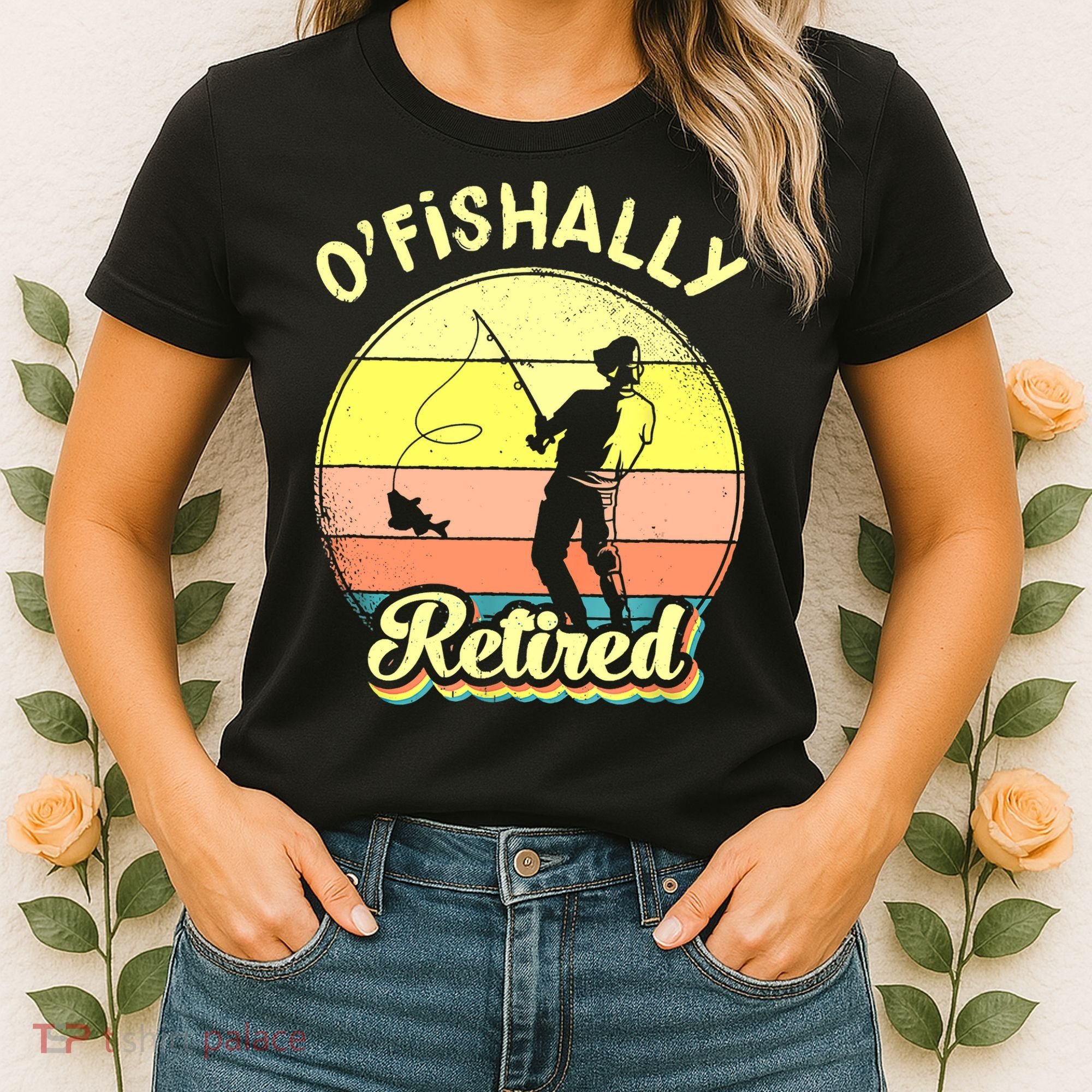 Ofishally Retired Fishing Retirement Women's T-Shirt
