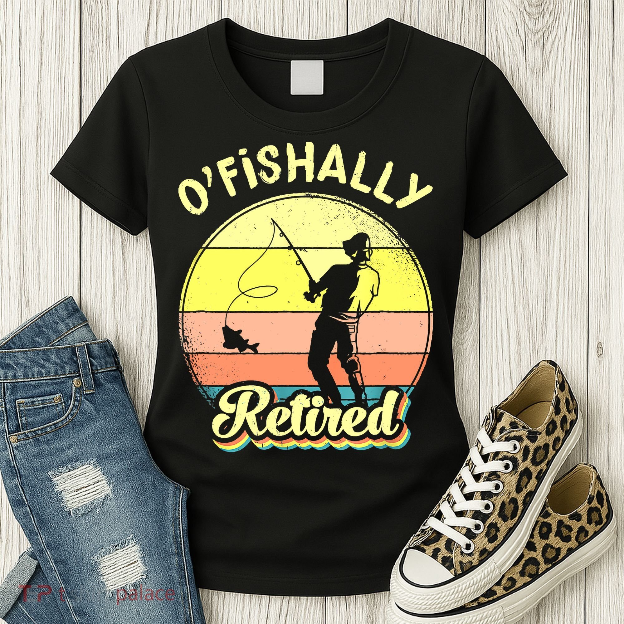 Ofishally Retired Fishing Retirement Women's T-Shirt