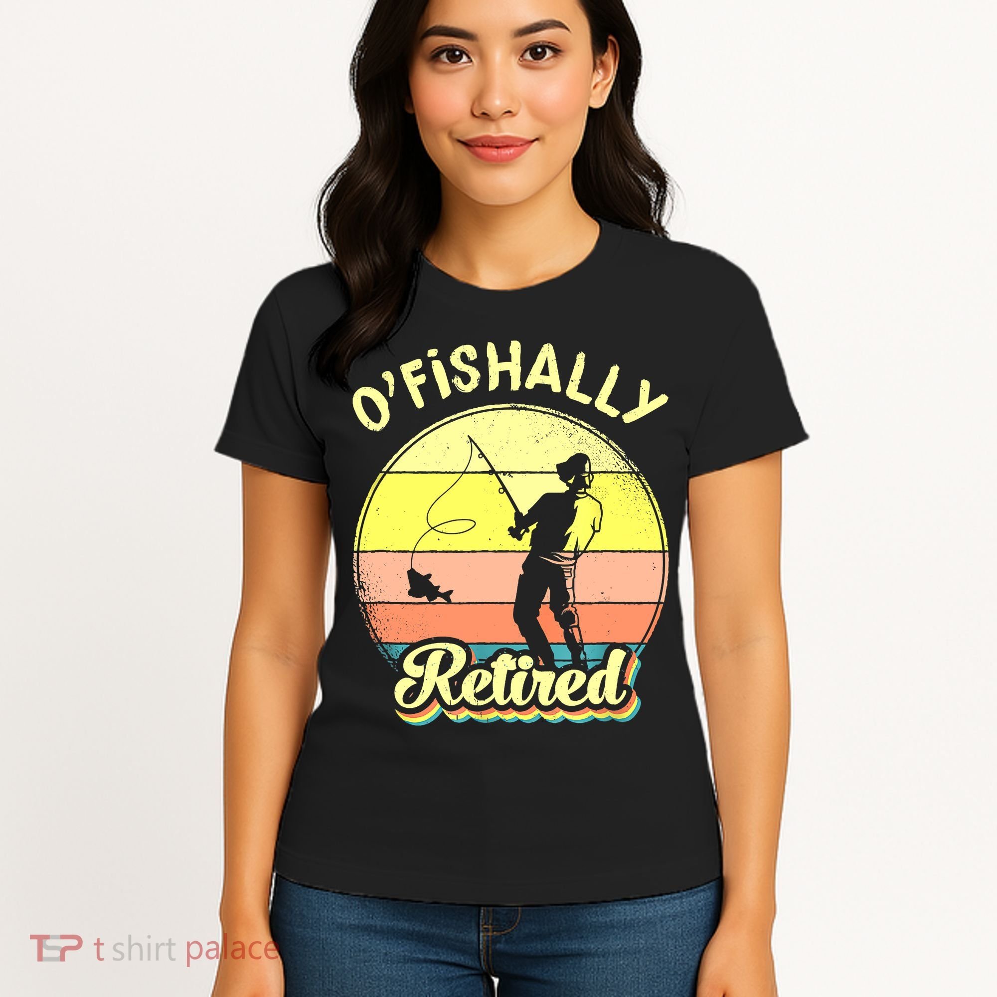 Ofishally Retired Fishing Retirement Women's T-Shirt