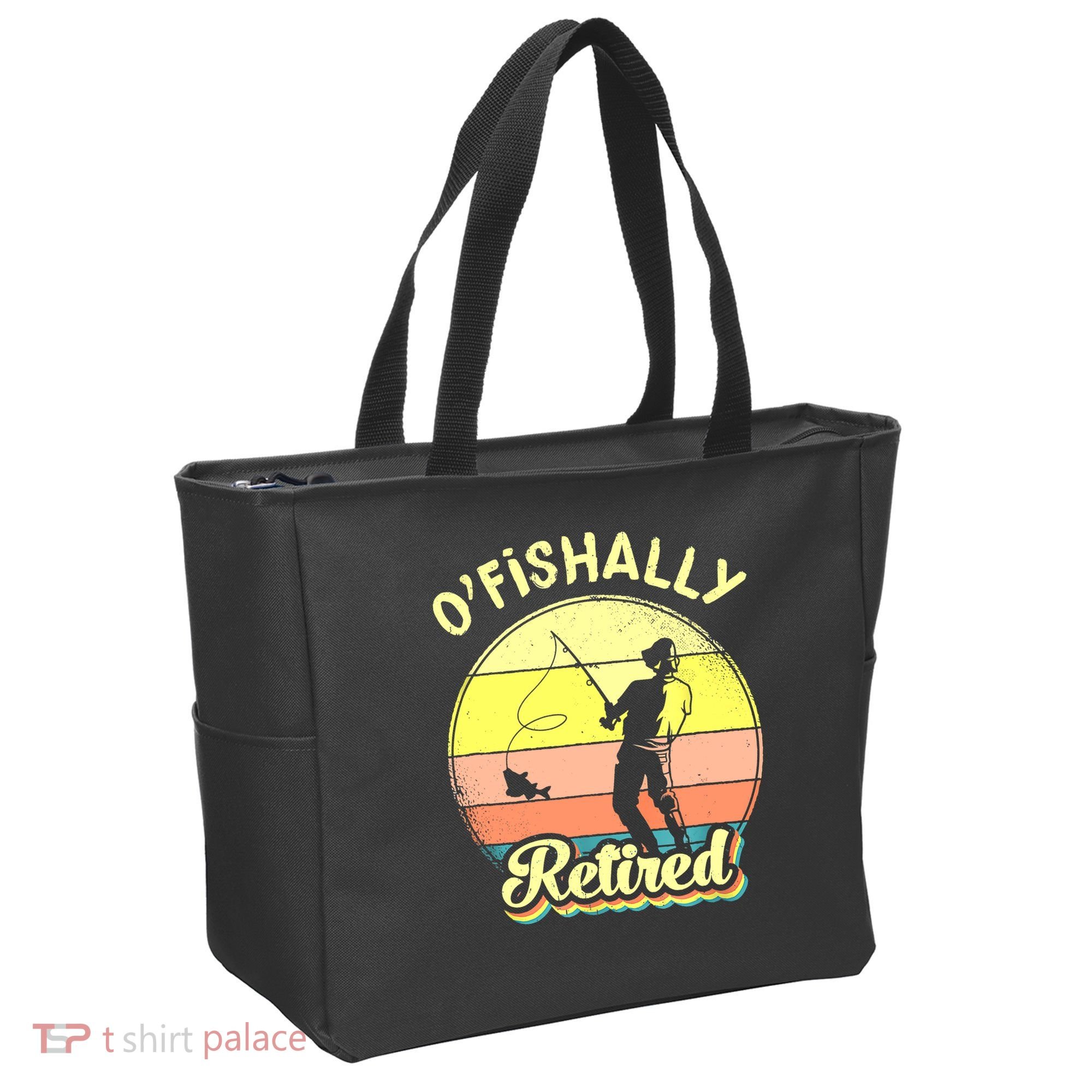 Ofishally Retired Fishing Retirement Tote Bag