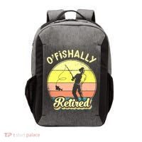 Ofishally Retired Fishing Retirement Vector Backpack thumb 0