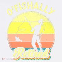 Ofishally Retired Fishing Retirement Garment-Dyed Sweatshirt thumb 2