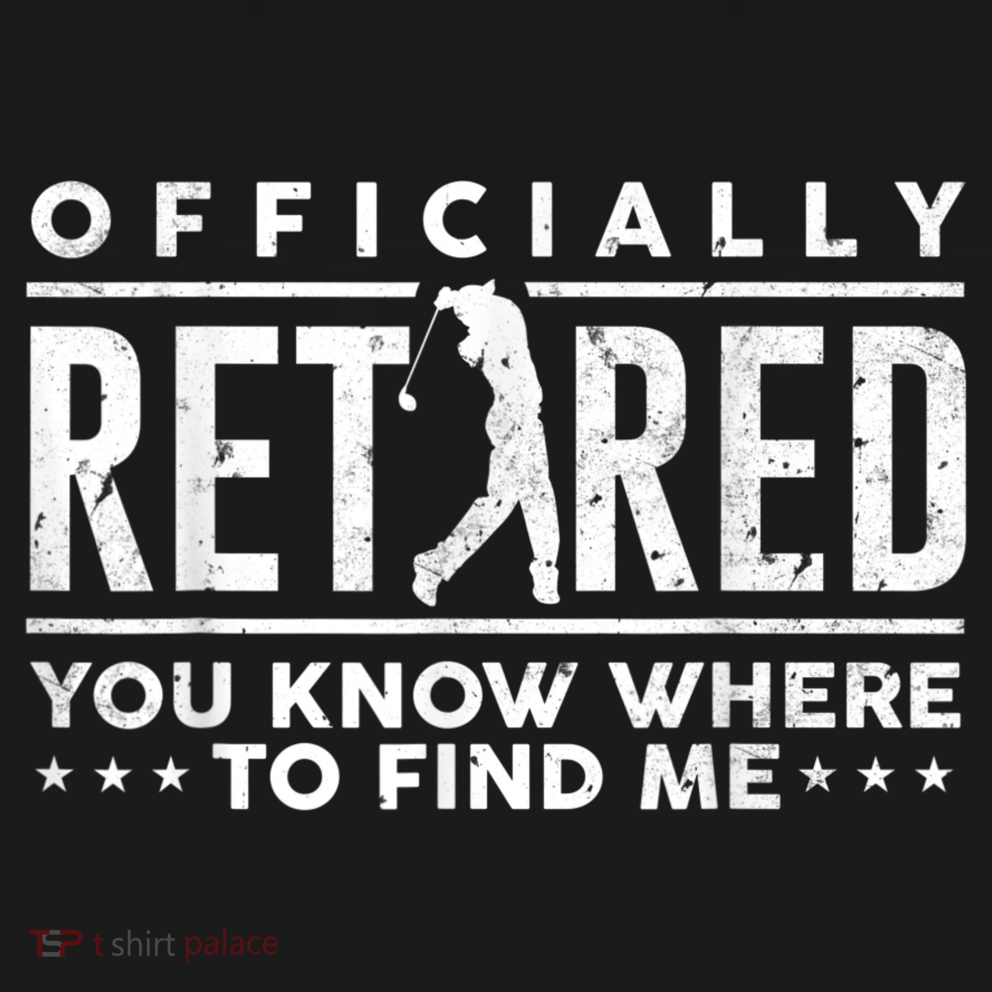 Officially Retired Golf Dad Golfing Retirement Golfer Backpack