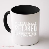 Officially Retired Golf Dad Golfing Retirement Golfer Coffee Mug thumb 0