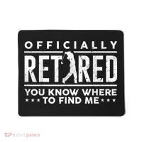Officially Retired Golf Dad Golfing Retirement Golfer Mousepad thumb 0
