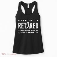 Officially Retired Golf Dad Golfing Retirement Golfer Women's Tank Top thumb 0