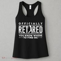 Officially Retired Golf Dad Golfing Retirement Golfer Women's Tank Top thumb 3