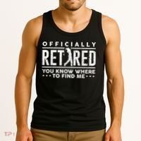 Officially Retired Golf Dad Golfing Retirement Golfer Tank Top thumb 3