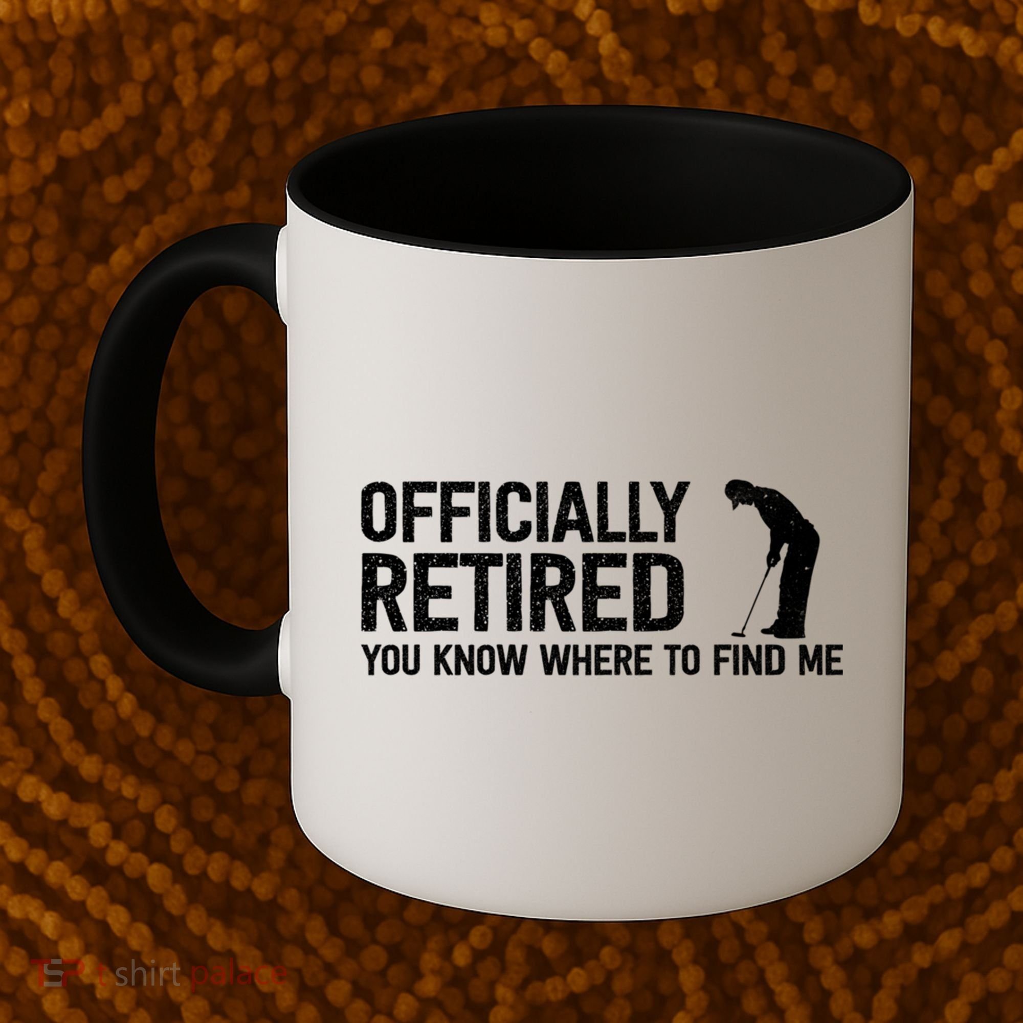 Officially Retired Gift Golf Dad Golfing Retiret Golfer Gift Coffee Mug