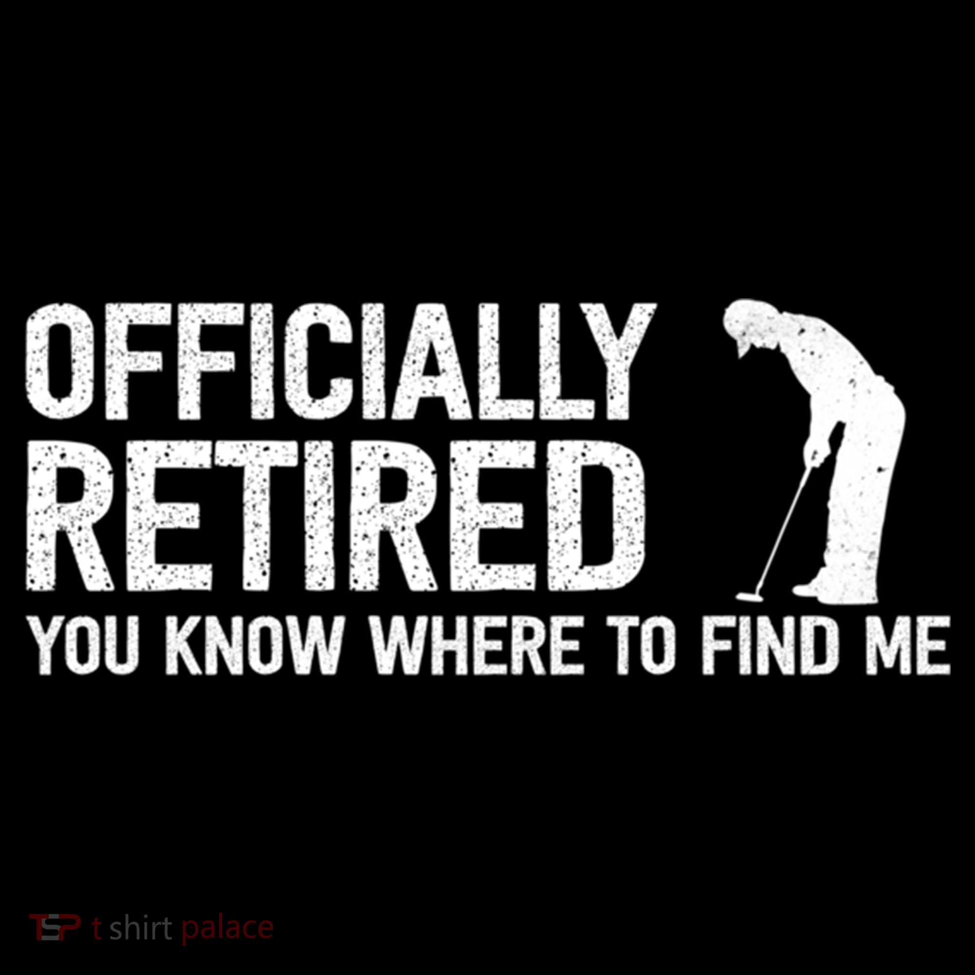 Officially Retired Gift Golf Dad Golfing Retiret Golfer Gift Women's Hoodie