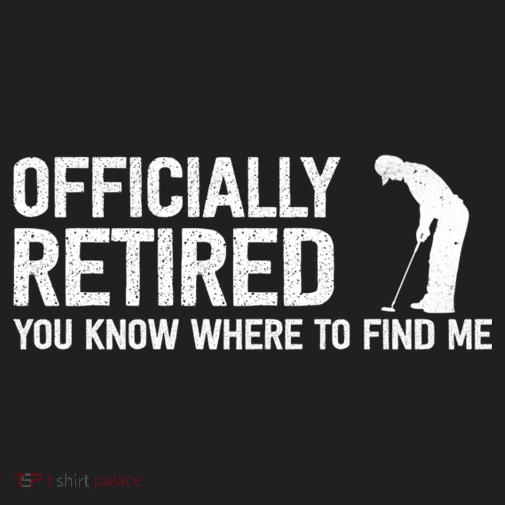 Officially Retired Gift Golf Dad Golfing Retiret Golfer Gift Golf Towel